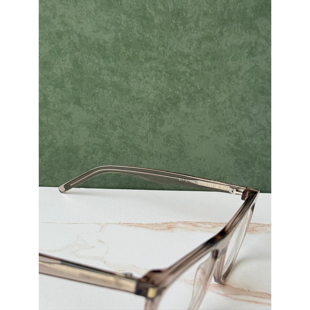 NEW Saint Laurent SL518 Transparent Beige Eyeglasses Frames - Picture 8 of 8